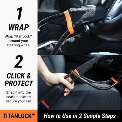 TitanLock™ | Military-Grade Steering Wheel Lock